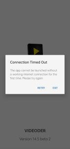 How To Fix Connection Timed Out Problem Solve Videoder App
